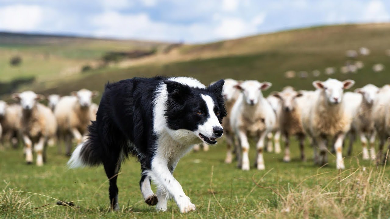 Border Collie Herding in HDR 4K 60FPS