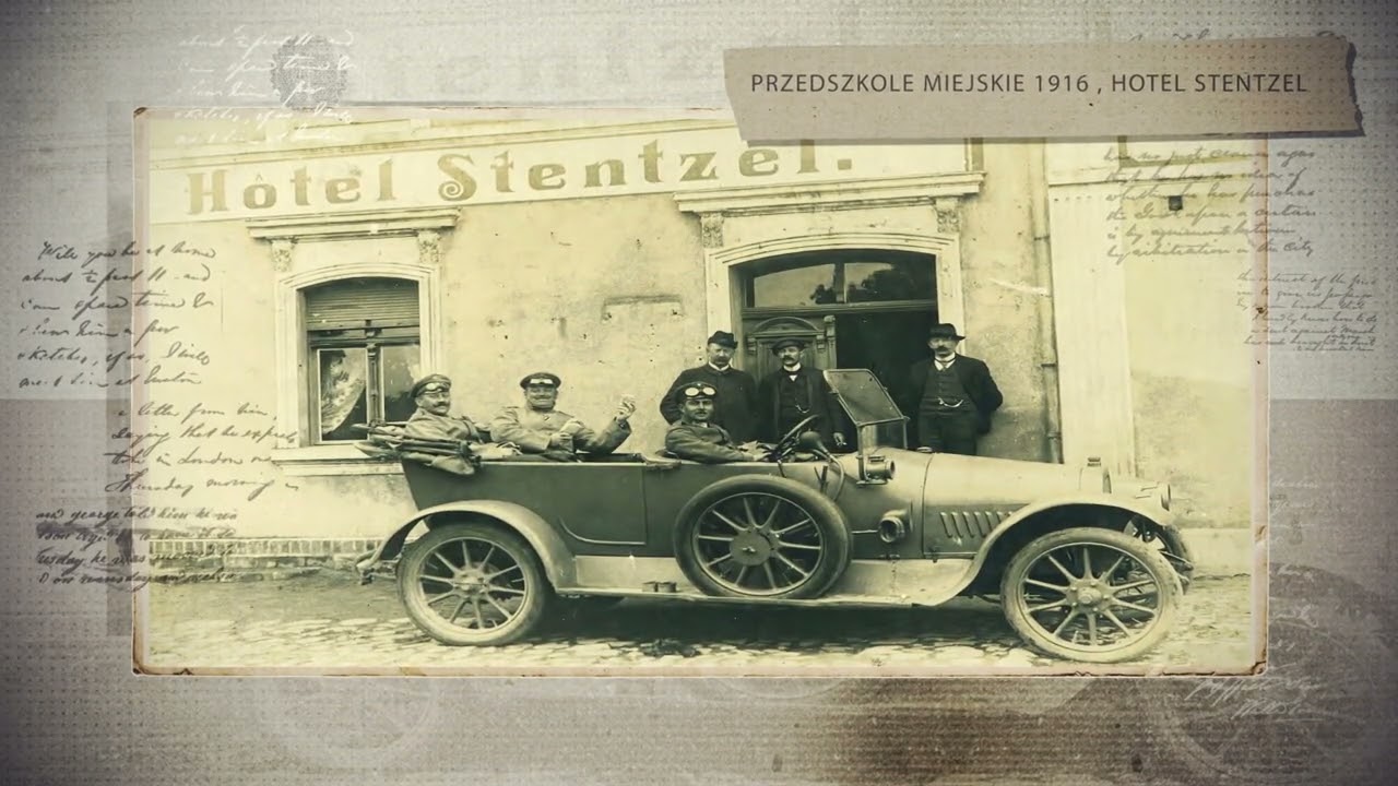 Miasto Sk&oacute;rcz na starej fotografii