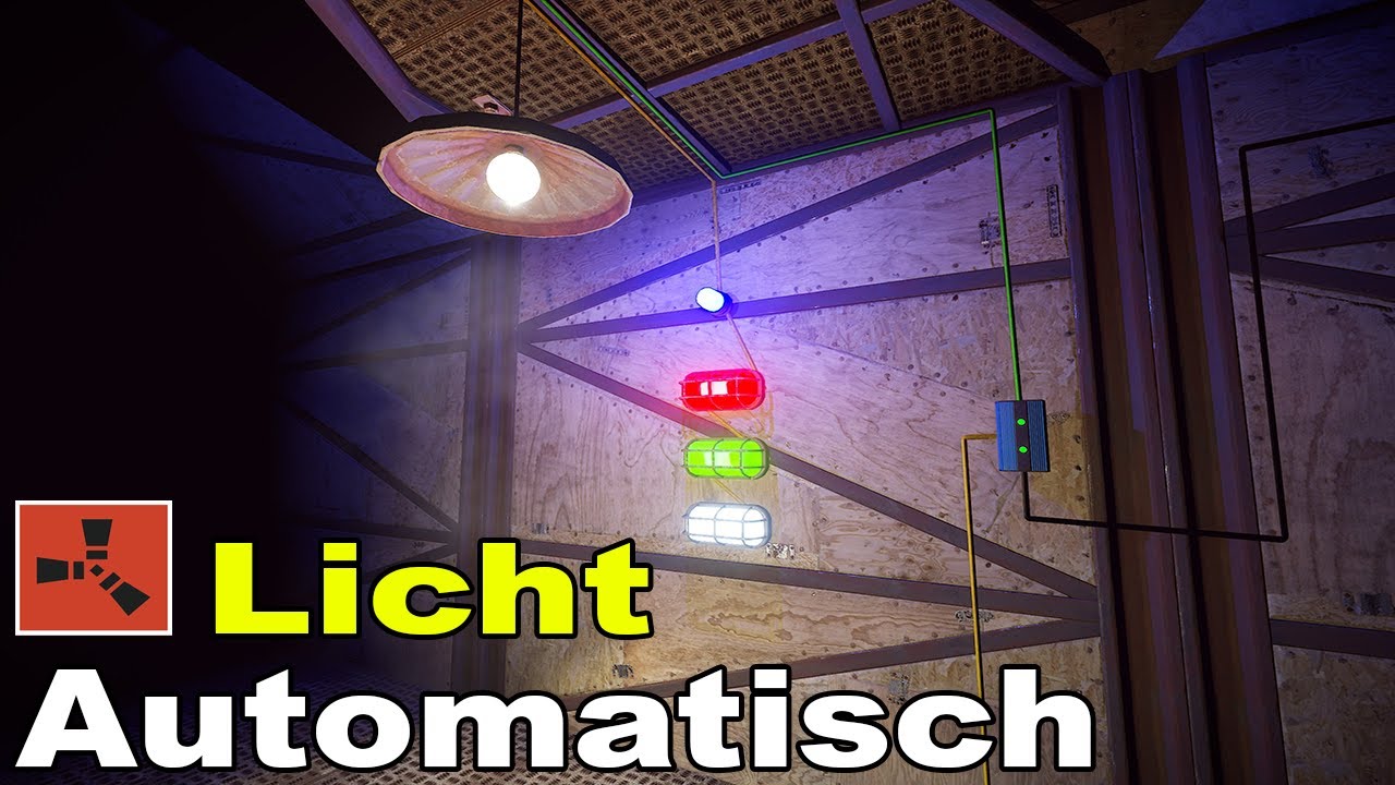 RUST ⚡ Strom Tutorial #02 ► Automatisches Licht ⭐2022 | Deutsch | HD/2K⭐
