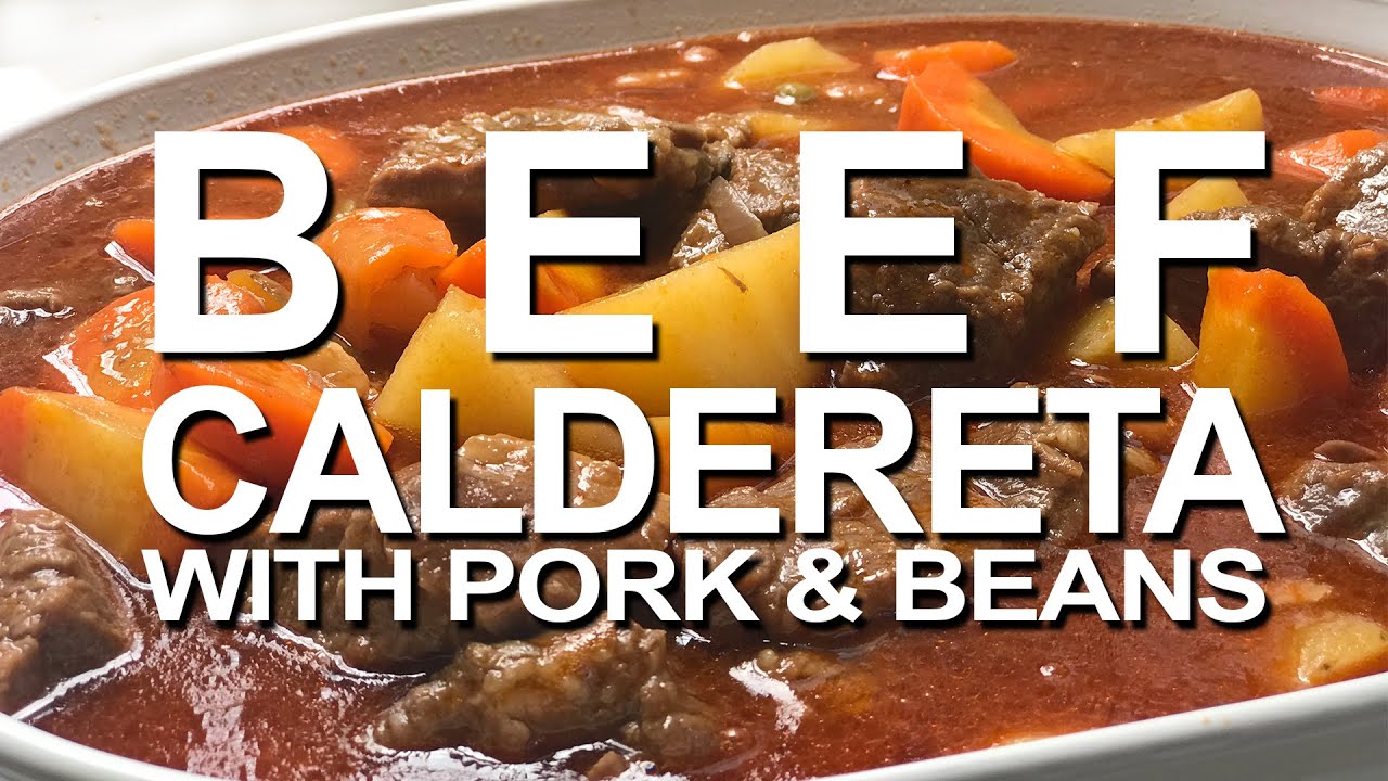 BEEF CALDERETA with Pork & Beans | 1 minute Cooks | ₱650 Budget Recipe | Super Tasty!