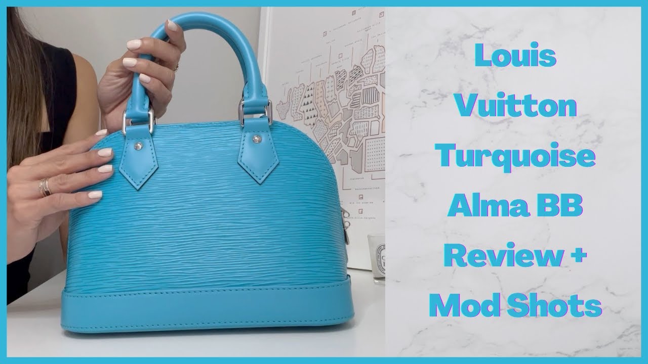 Louis Vuitton Alma BB Review & Mod Shots - Turquoise Epi Leather