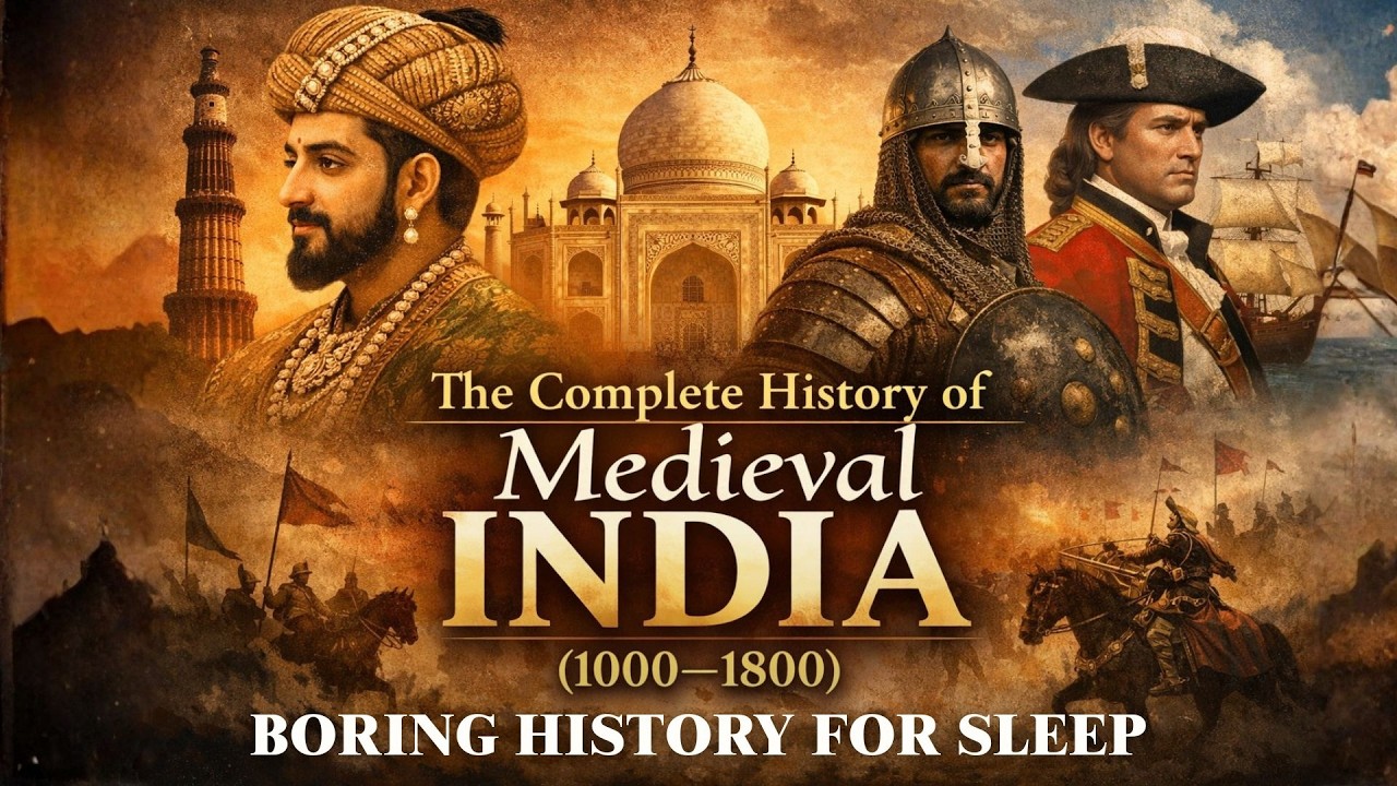 4 HOURS + Medieval India History | Boring History for Sleep