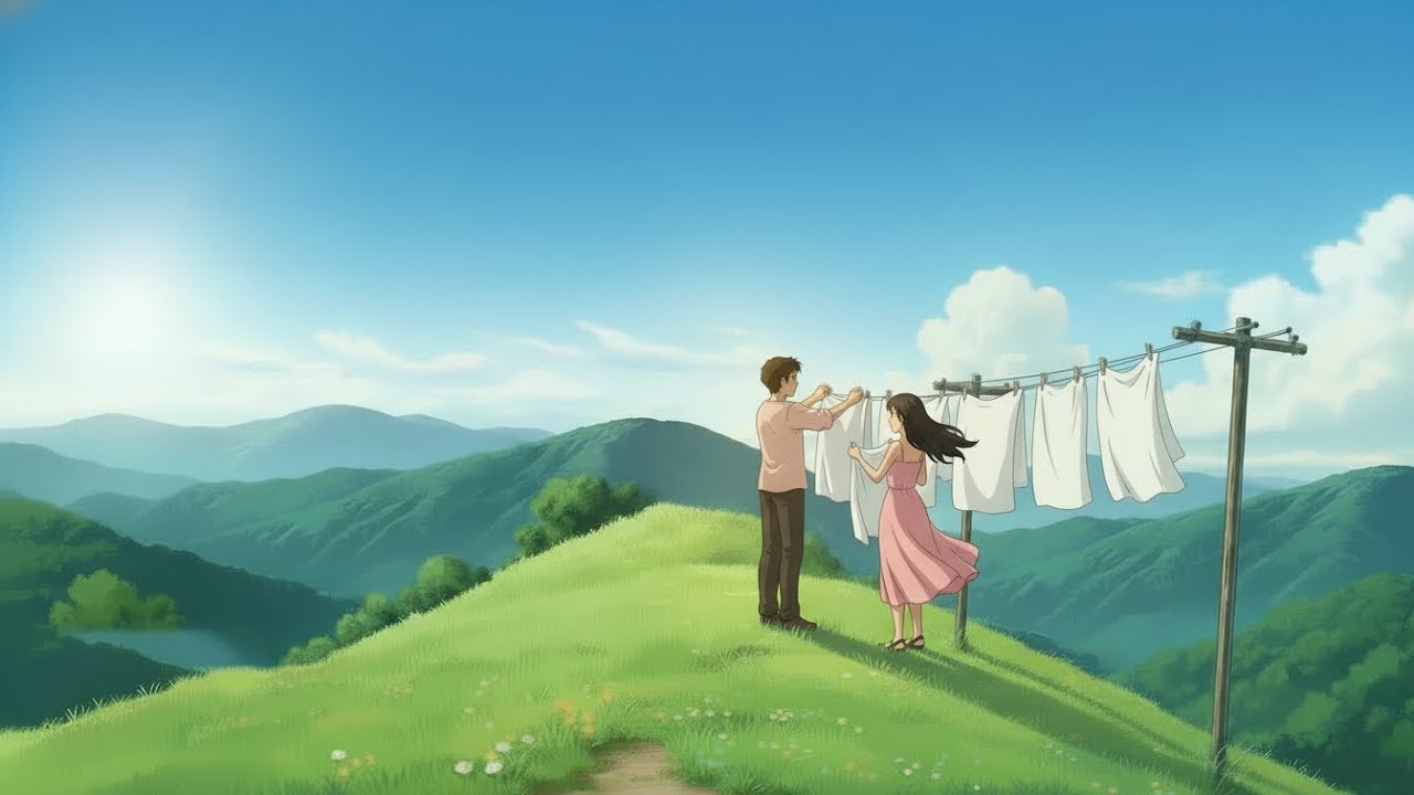A Peaceful Laundry Day in the Mountains | Calm Nature Moments….