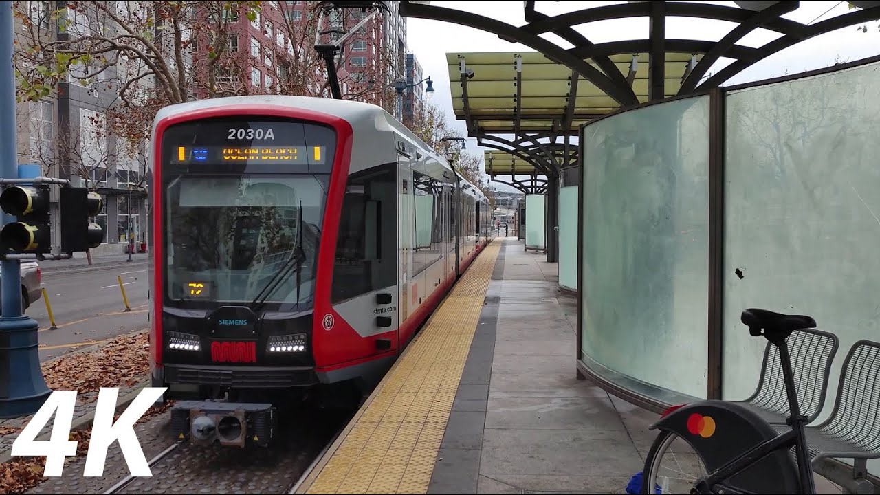 ⁴ᴷ⁶⁰ MUNI Metro: N Judah: 4th & King (Caltrain) - Ocean Beach (Full Journey)
