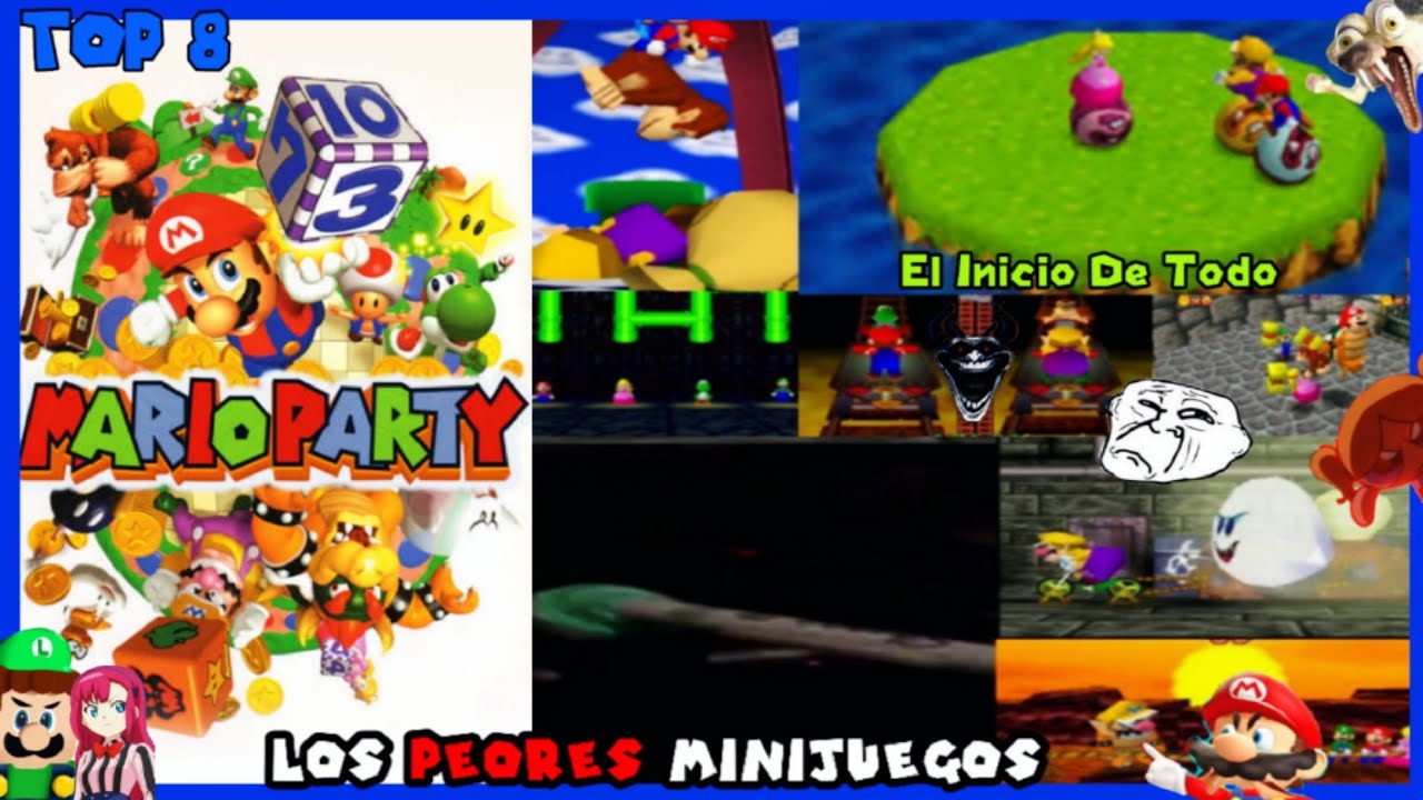 Top 8 Peores minijuegos De Mario Party 1
