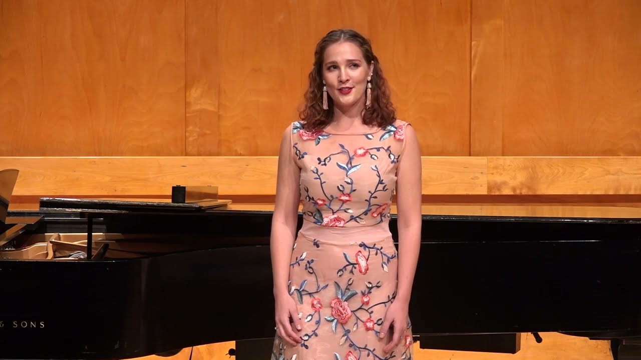 Michaela Larsen, mezzo soprano, performs Rebecca Clarke - four songs - Stony Brook University.