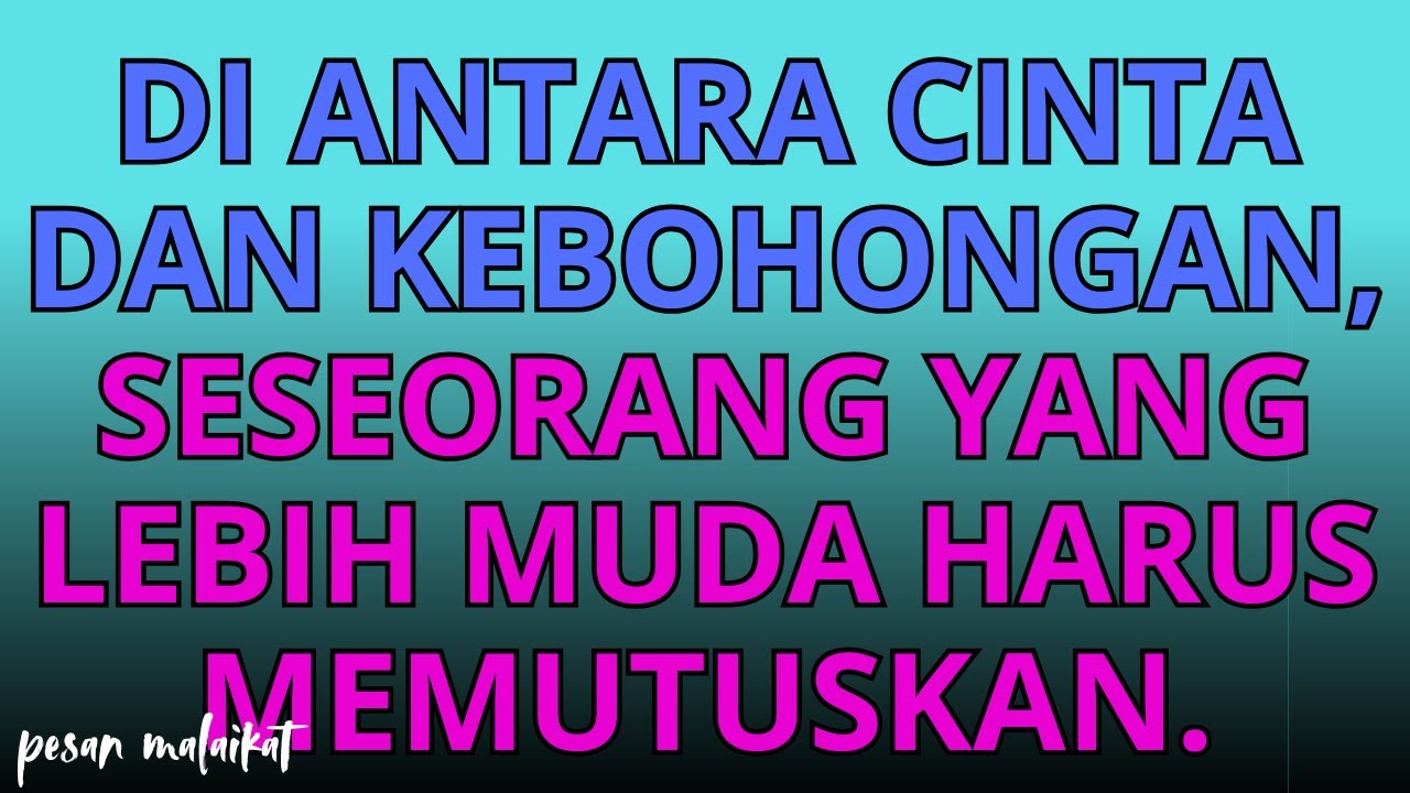 💌Di antara cinta dan kebohongan, seseorang yang lebih muda harus memutuskan.