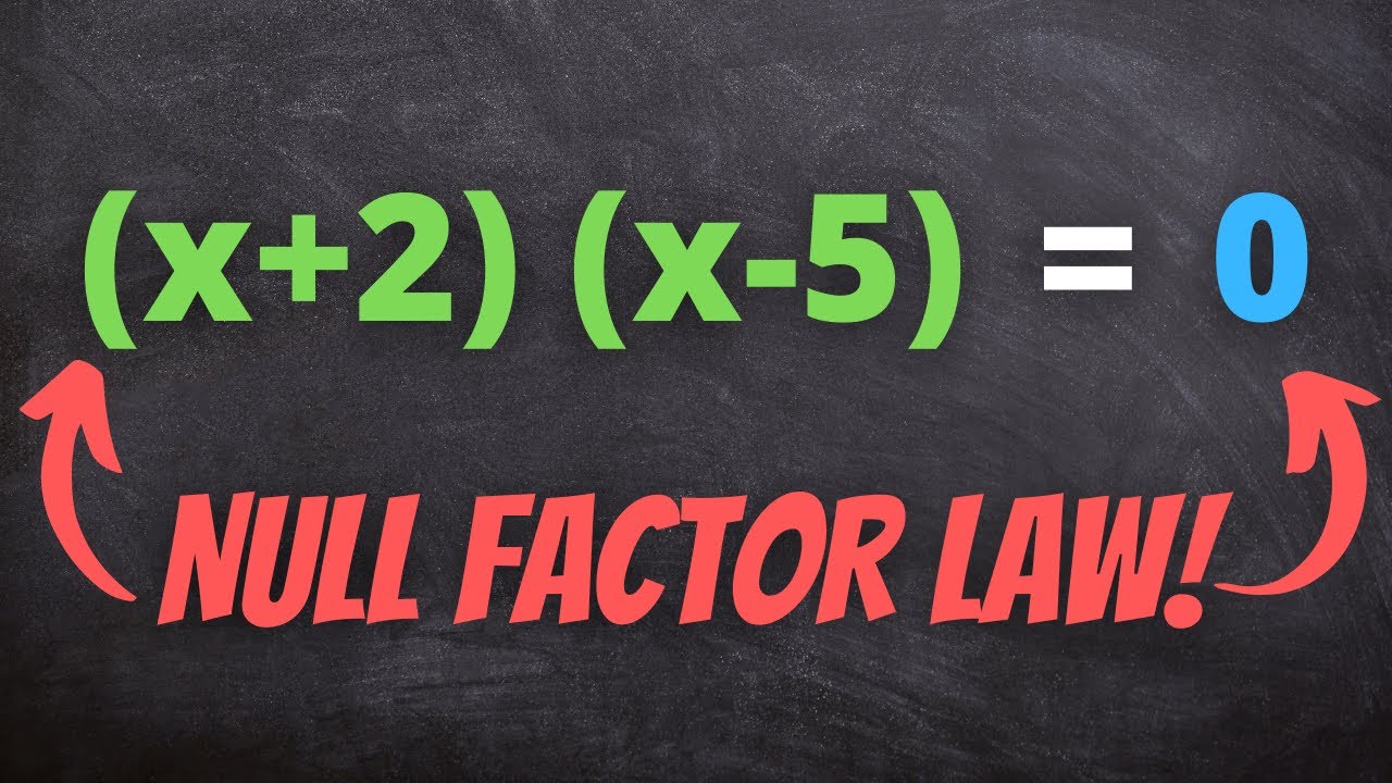 Null Factor Law | How to use the Null Factor Law