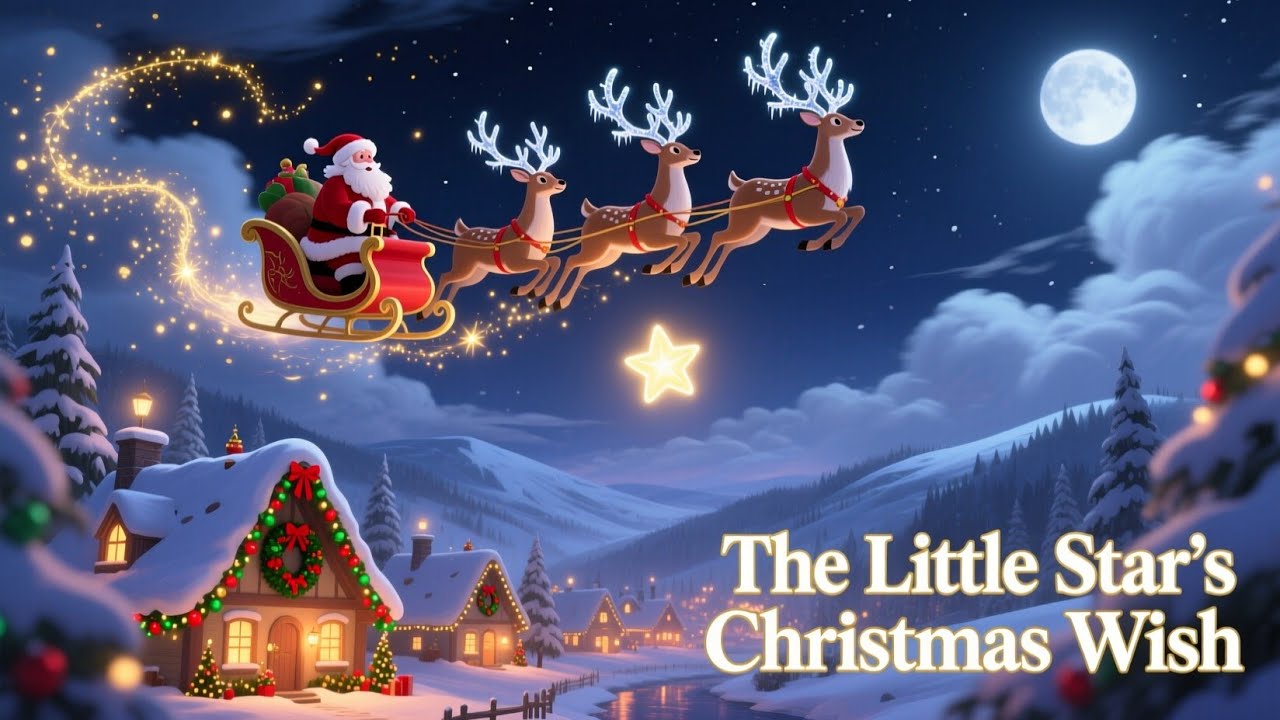 The Little Star’s Christmas Wish” / Learn English l Animated story for Christmas 