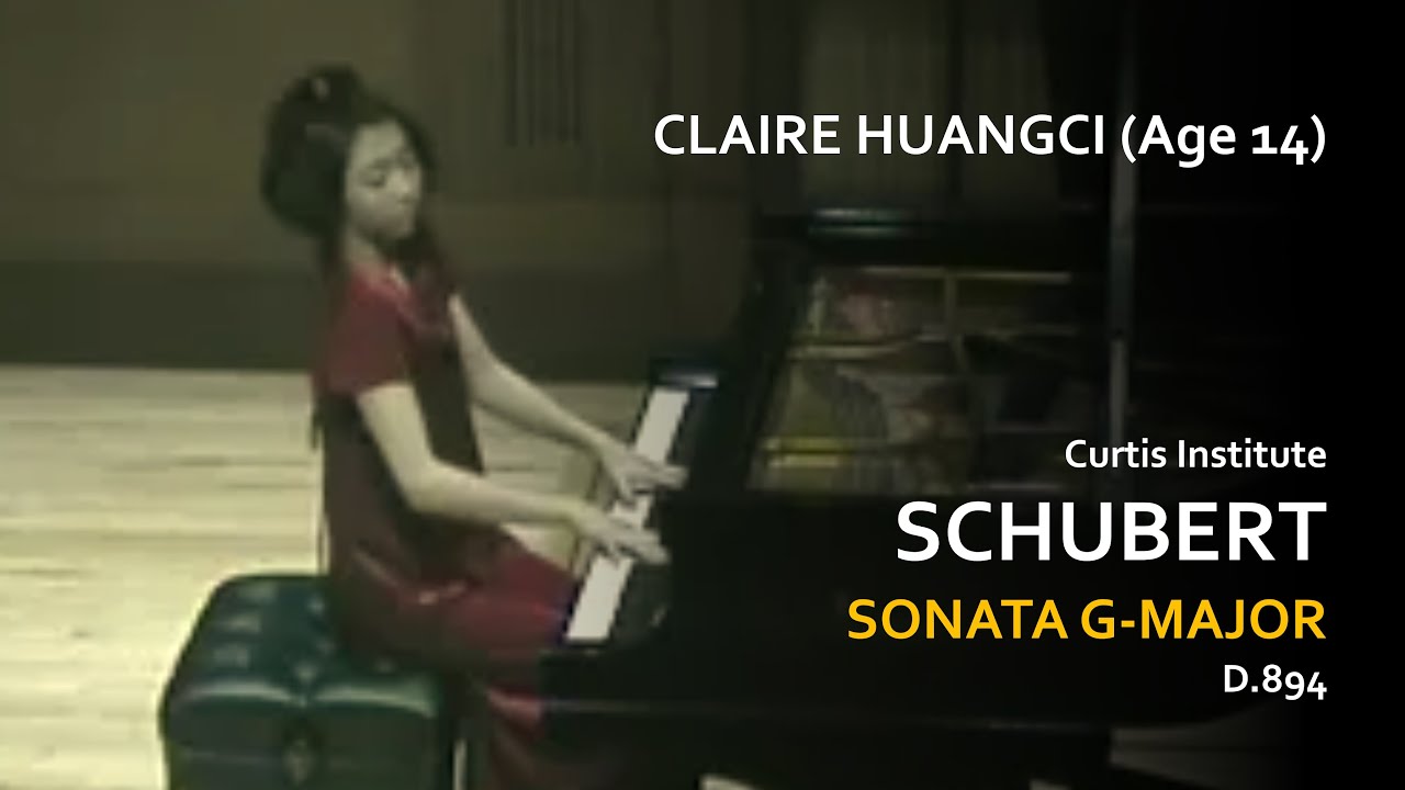 Claire Huangci - Schubert Sonata 894 G-Major