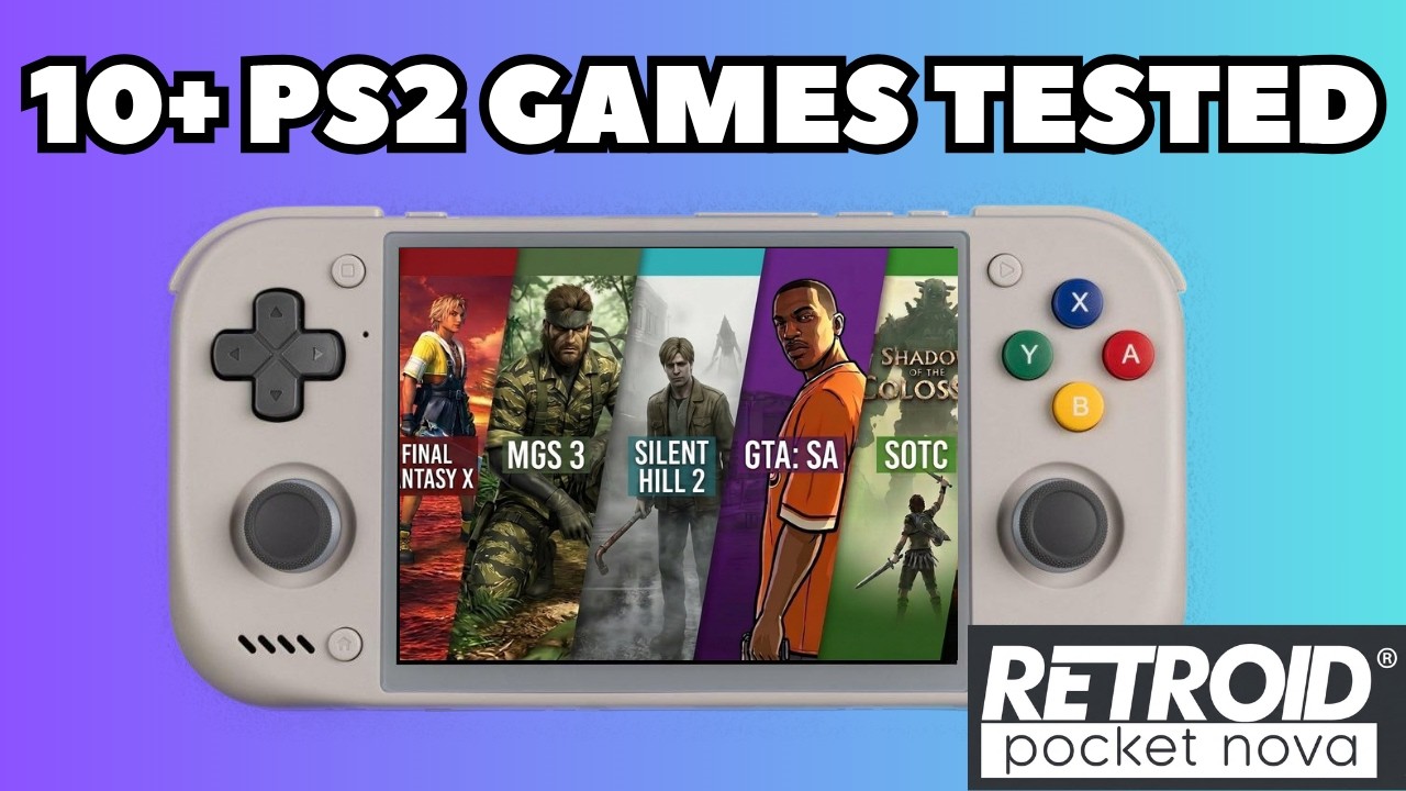 Retroid Pocket Nova Performance / Gameplay 10+ PS2 Games Best to Play On RP Nova