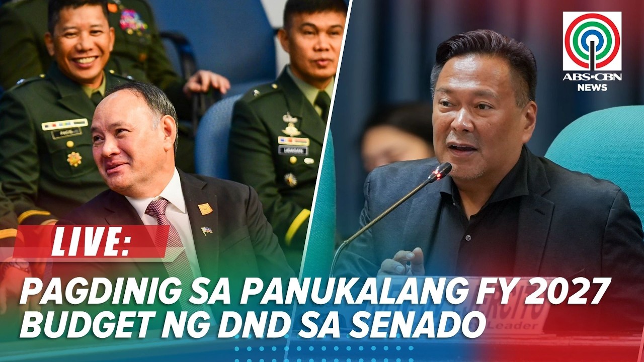 LIVE: Senate holds hearing on FY 2027 budget of Department of National Defense | Oct. 19, 2026