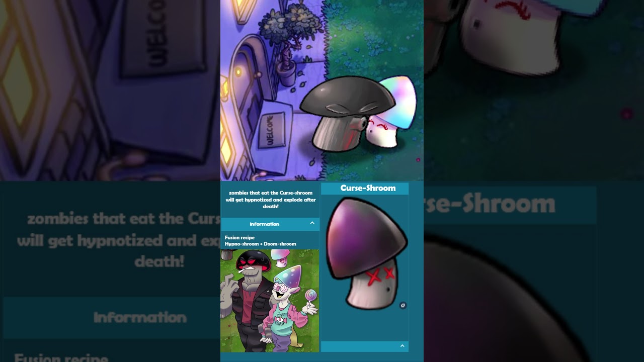Doom-shroom x Hypno-shroom = ? w/@AdrielLouisAquino(PVZ) #pvz #plantsvszombies