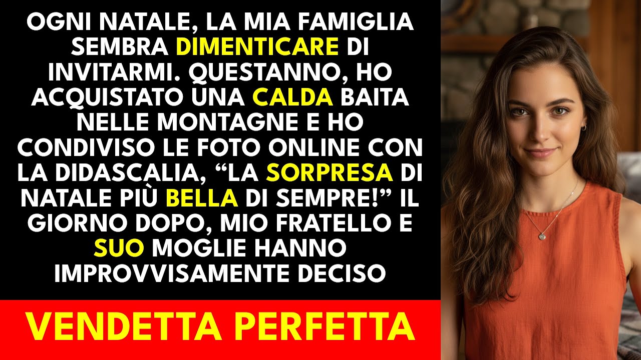 La mia famiglia mi ha sempre escluso a Natale — ora ho una calda baita tutta per me.