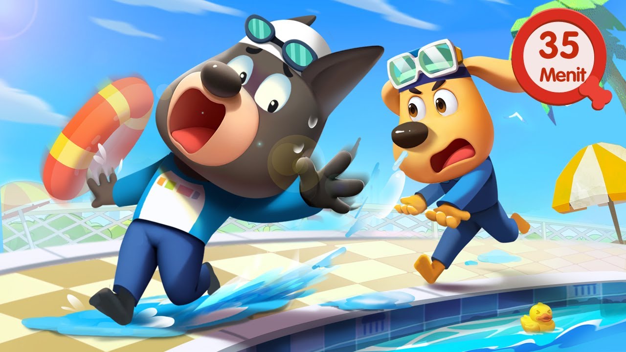 Keamanan di Kolam Renang 🏊‍| Pengetahuan Keamanan | Kartun Anak-anak | Kepala Polisi Labrador