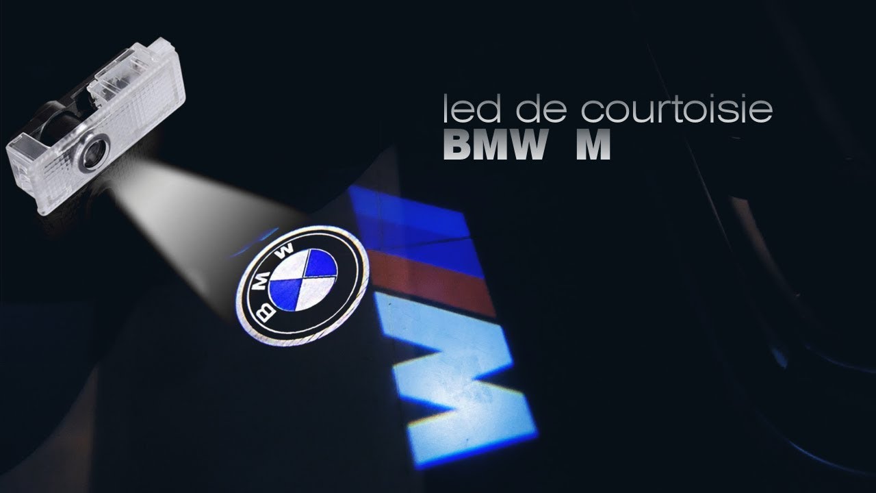 #bmw Installation  LED portière  logo M ( courtoisie )