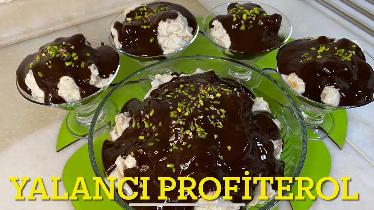 YALANCI PROFİTEROL/TAM YAZ TATLISI /SERİN SERİN YEMESİ KEYİFLİ TARİF