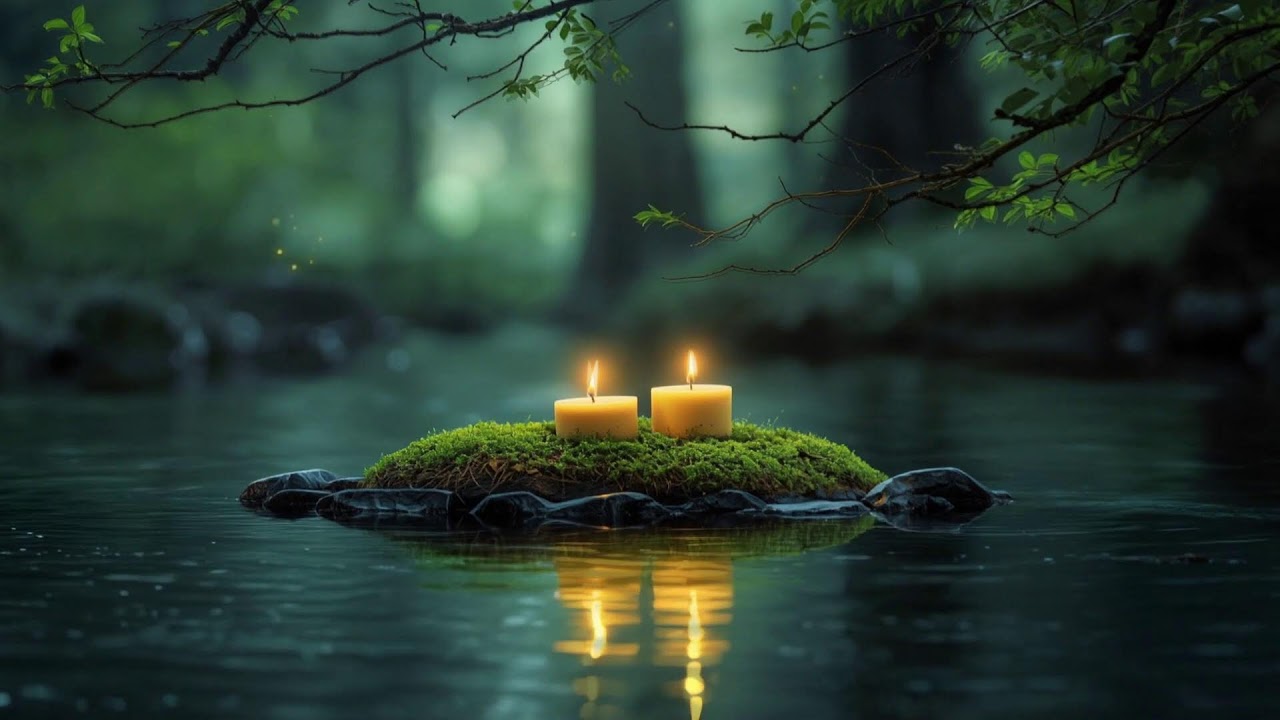 Deep Sleep Music 🌙 Flowing Water & Soft Piano for Emotional Healing & Calm Night