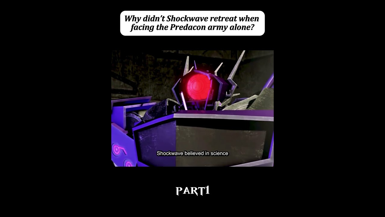 Why didn&rsquo;tShockwave retreat when facing the Predacon army alone?#movie #transformers