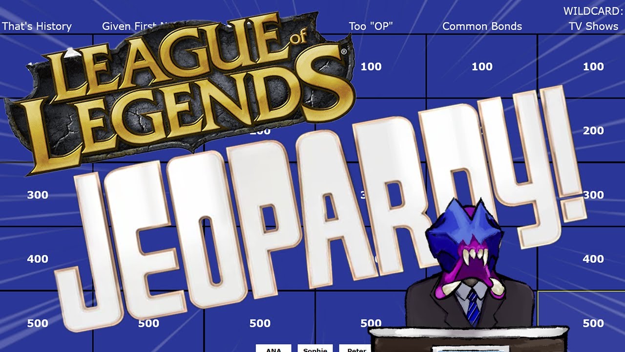 I Challenged My Friends to League of Legends Jeopardy