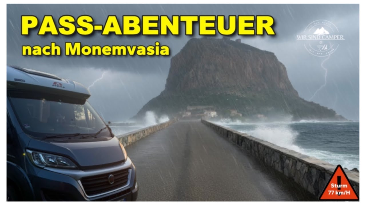 Beinahe Crash 💥 auf Bergpass von Leonidio nach Monemvasia und vieles mehr