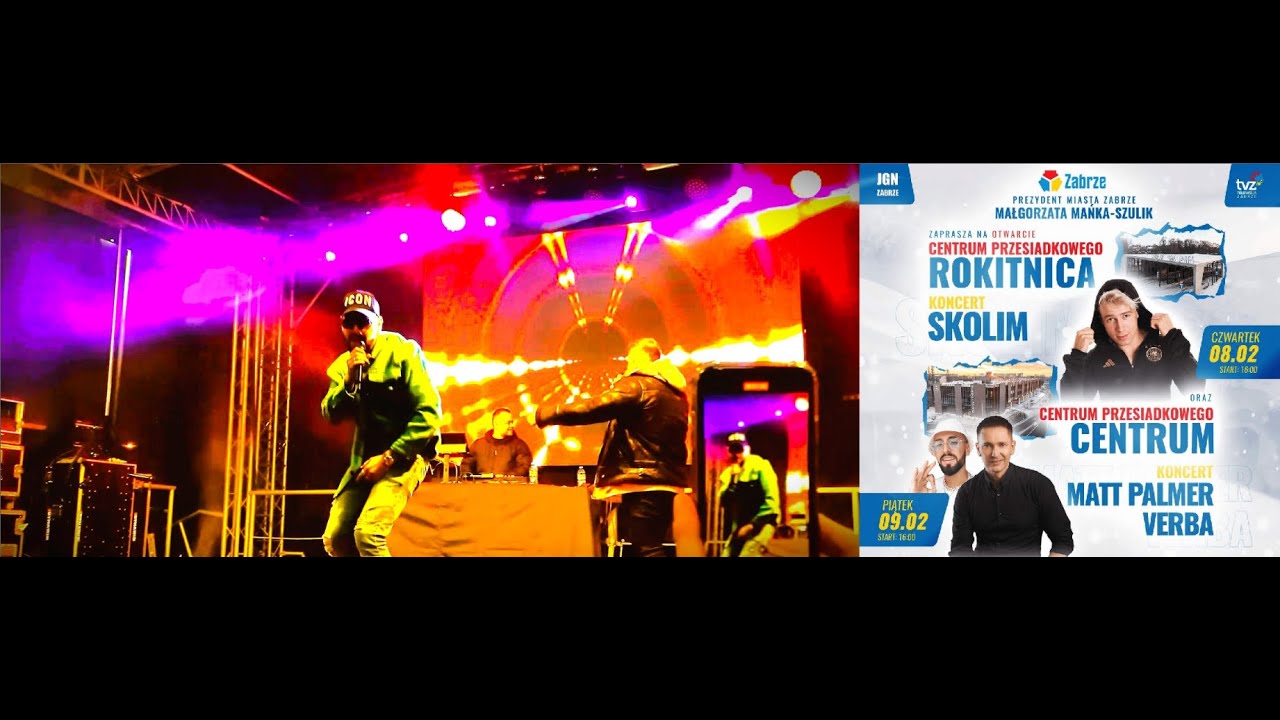 09.02.2024 KONCERT - Chce tu Być - Matt Palmer, Otwarcie Centrum Przesiadkowego Zabrze