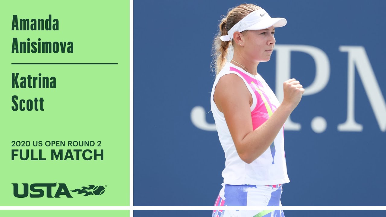 Katrina Scott vs. Amanda Anisimova Full Match | 2020 US Open Round 2