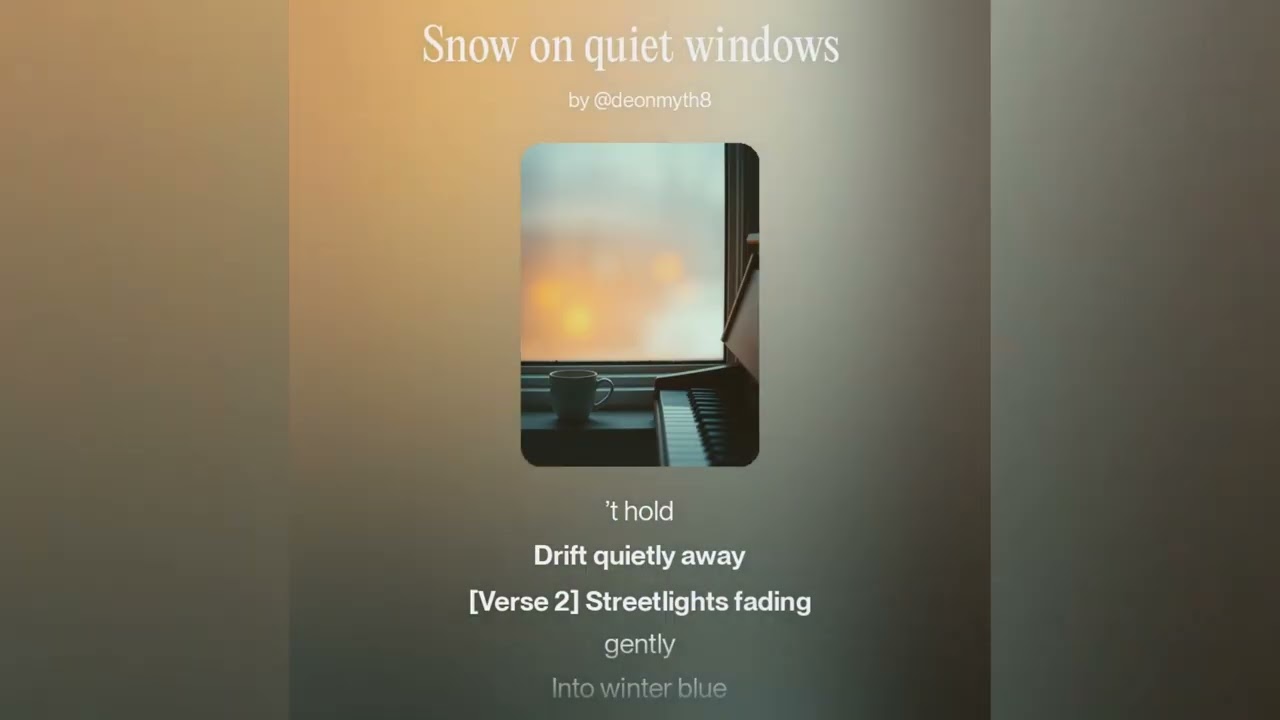 Snow on quiet windows | Ahav music studio
