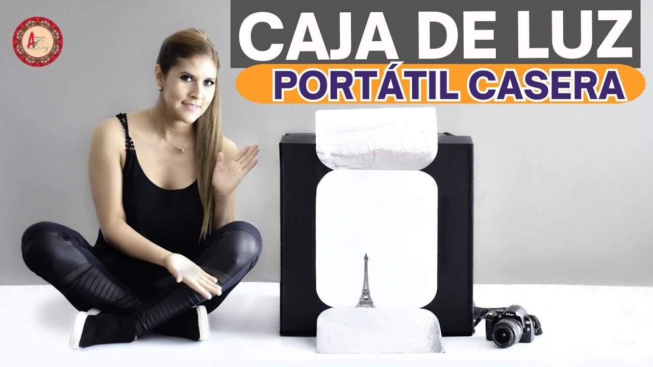 CAJA DE LUZ PORTATIL CASERA PARA FOTOGRAFÍA