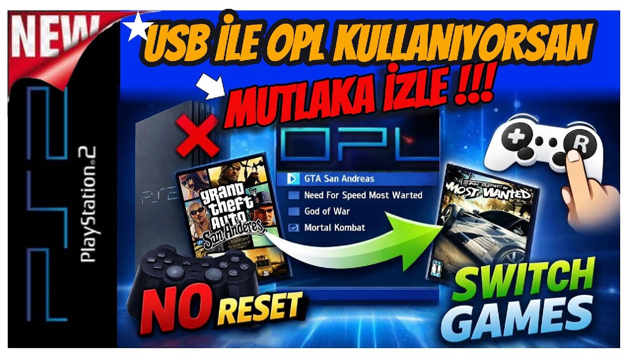PS2 ★ OPL İpucu: Konsolu Kapatmadan Oyundan Oyuna Geçiş nasıl Yapılır? 🎮 Koldan Kısayol #ps2