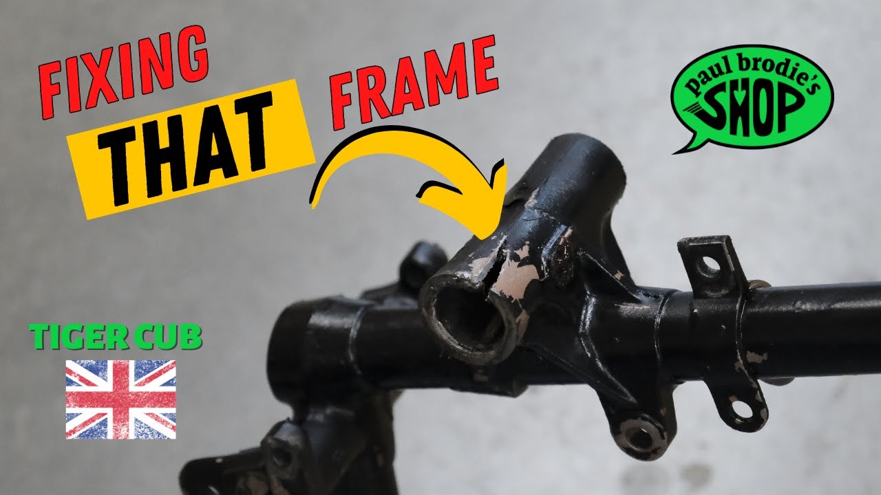 Fixing the Tiger Cub Frame I broke // Paul Brodie's Shop
