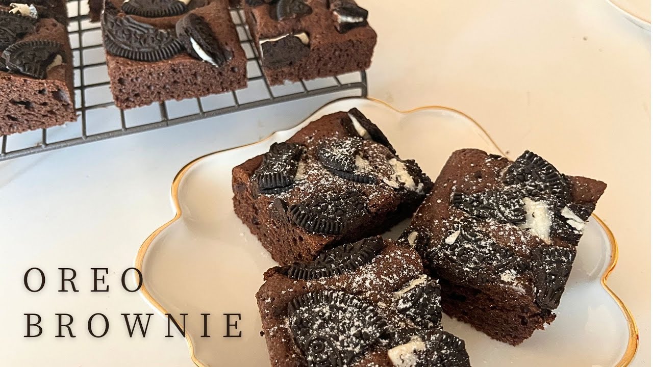 【オレオブラウニー】【大量生産！】🍫簡単！バレンタインに大量生産できるオレオブラウニーの作り方・レシピ　 For recipes in English,  go to the description.