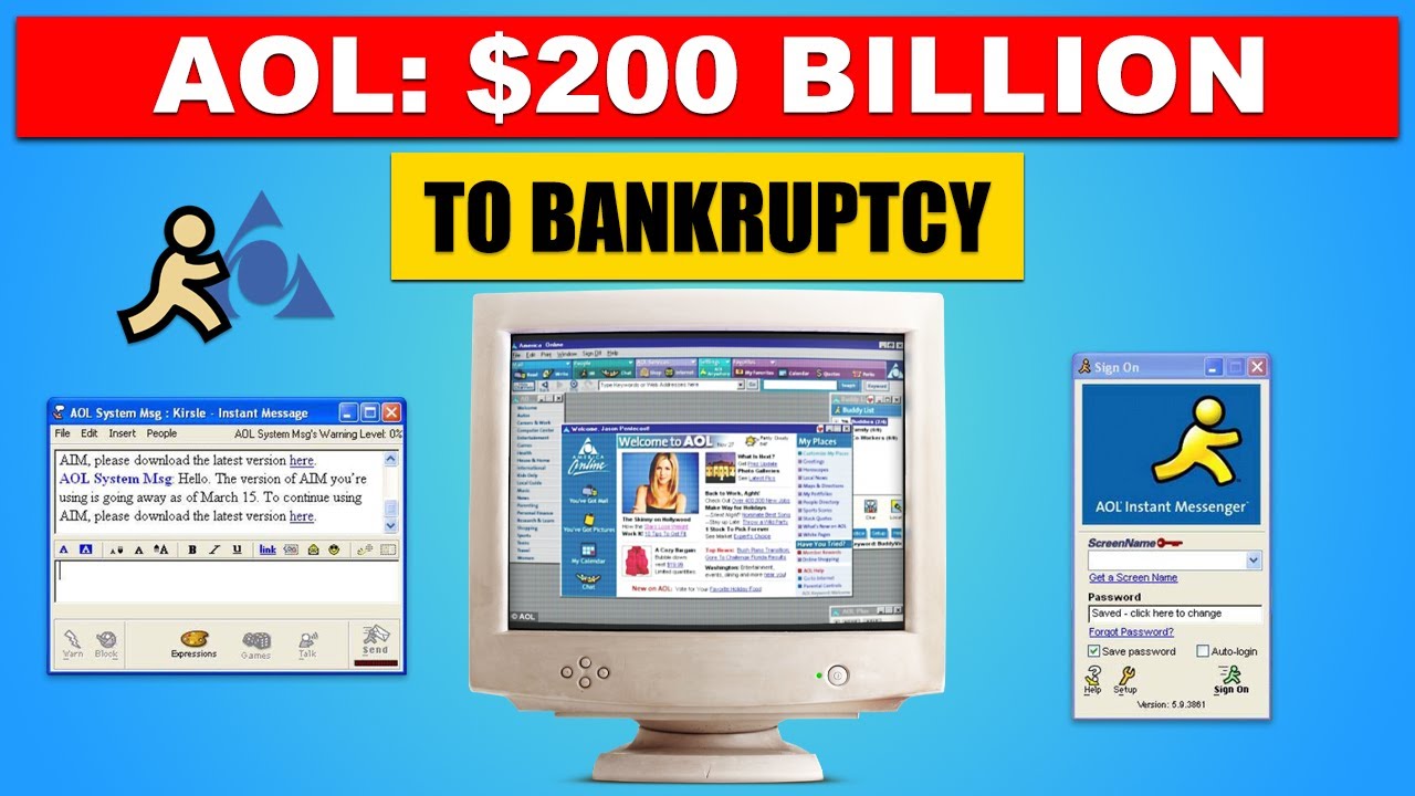 AOL: $200 BILLION to Bankruptcy - How 30 Million Americans Lost Their First Email