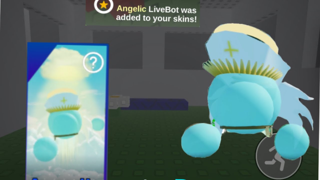 WINNING WITH THE NEW 'ANGELIC' LIVEBOT MASTERY SKIN! | Roblox LoL(Live of Life)
