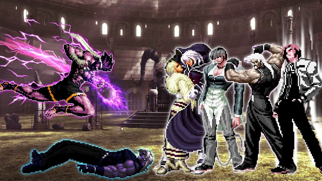 [Mugen KOF] Орочи Джо против команды боссов Белого Пламени