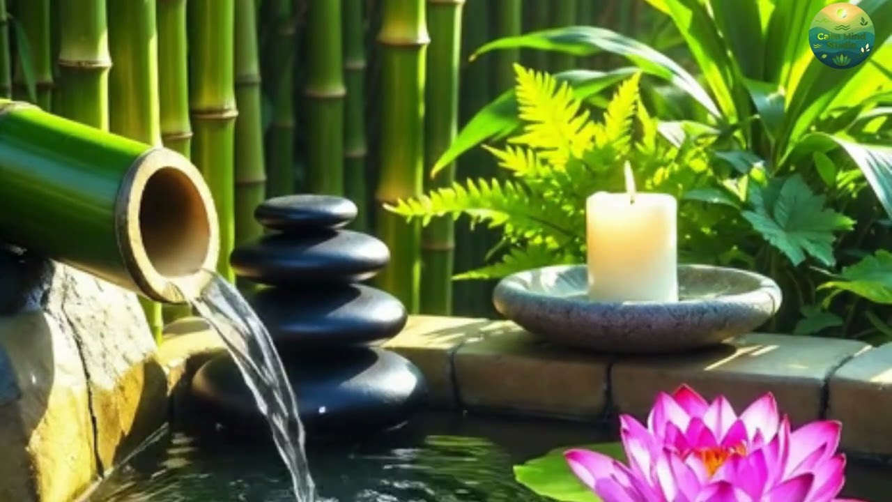 Instant Stress Relief 🌿 | Bamboo Fountain Relaxation 🎋 | 10 Minutes of Pure Zen Water Sounds 💧🧘‍♀️