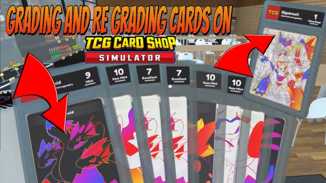 TCG Card Shop Simulator Grading and Re - Grading Cards. Is it worth it??? God Pack Pulls.