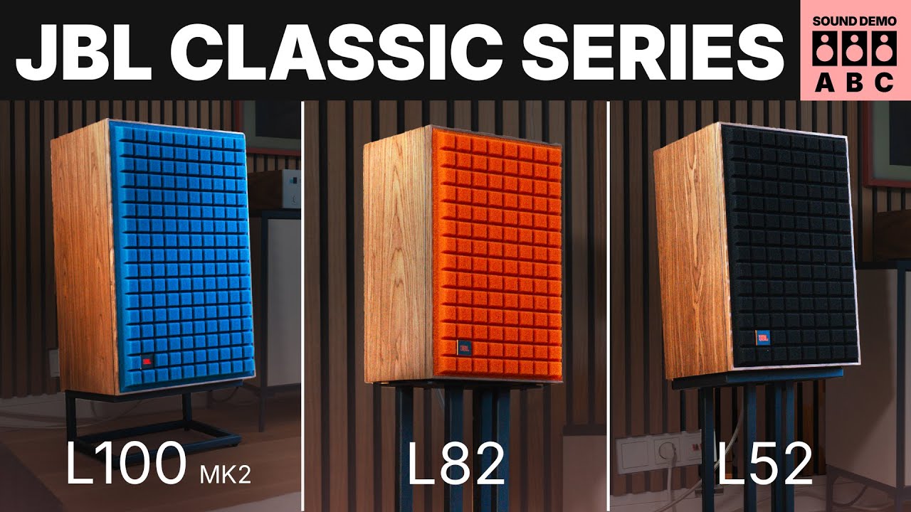 JBL Classic L100 mk2 vs L82 vs L52 Sound Demo | The New Sound