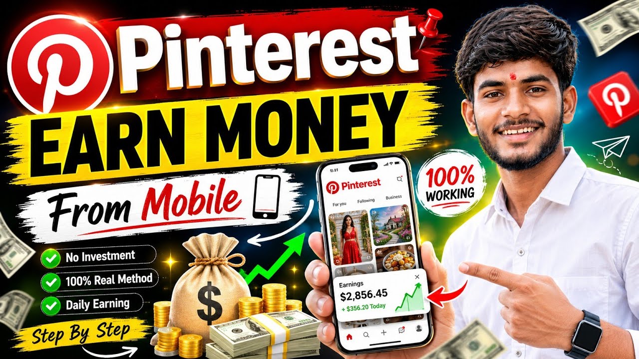 How to Earn Money from Pinterest in 2026 | Step-by-Step Beginner Guide ( Very Easy )