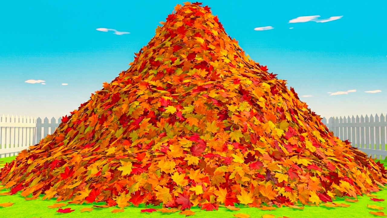 I spent 2.5 hours raking leaves