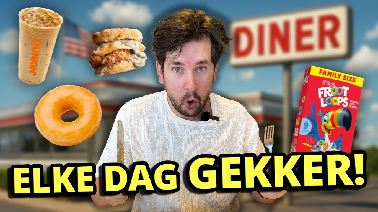Een Week Lang ONTBIJTEN als AMERIKAAN