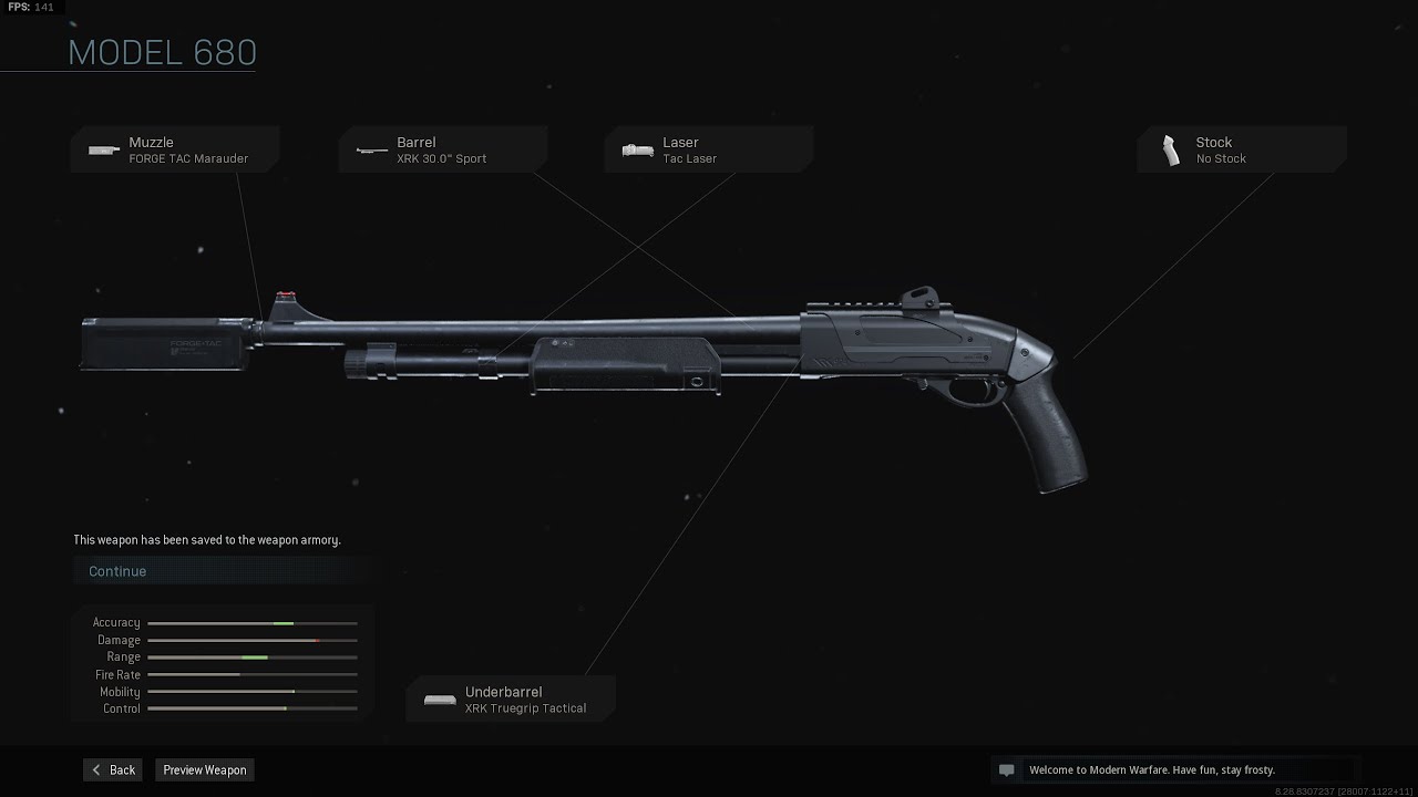 Call of Duty Modern Warfare Multiplayer - Team Deathmatch  - Model 680 Gameplay (No Commentary)