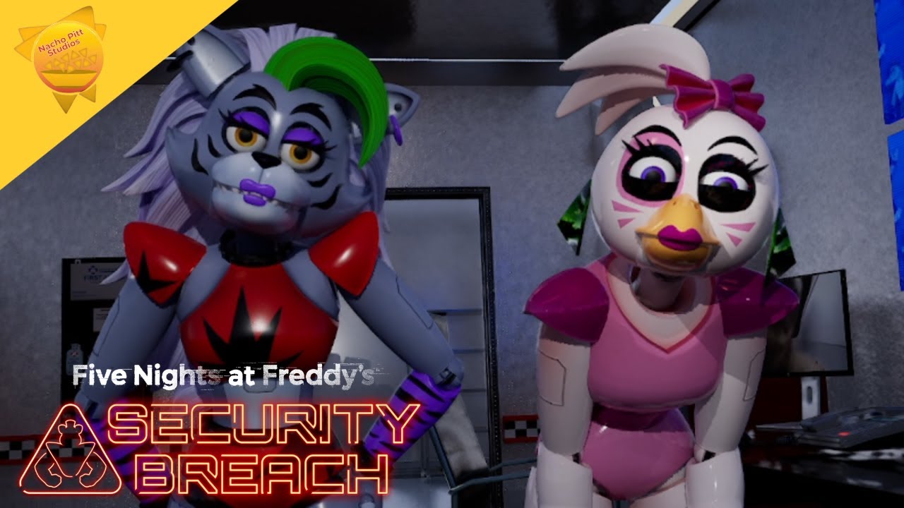 [FNAF SB/UE5] Roxy and Chica Fight Over the New Nightguard, you! (FF4M) (Nightguard POV character)