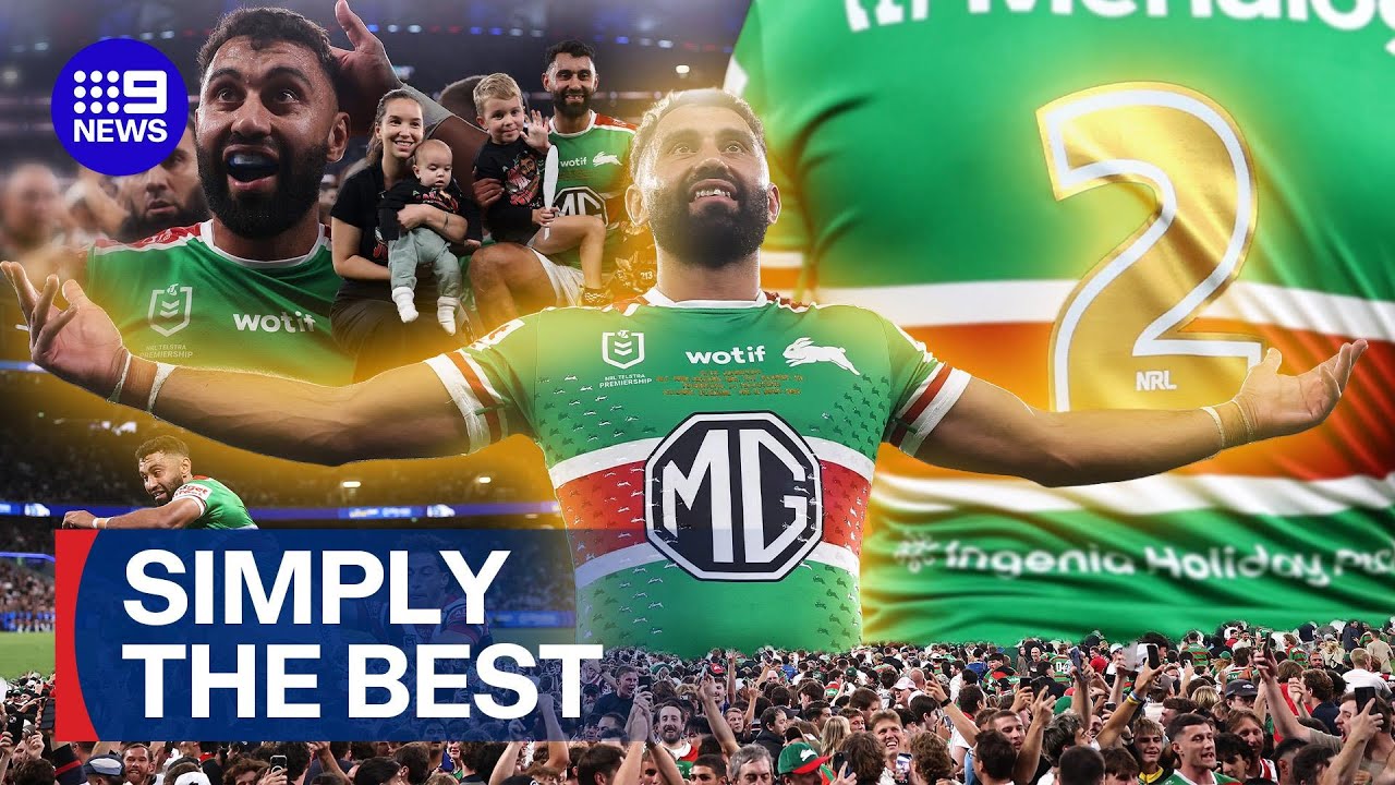 Fans storm field for historic NRL record | 9 News Australia
