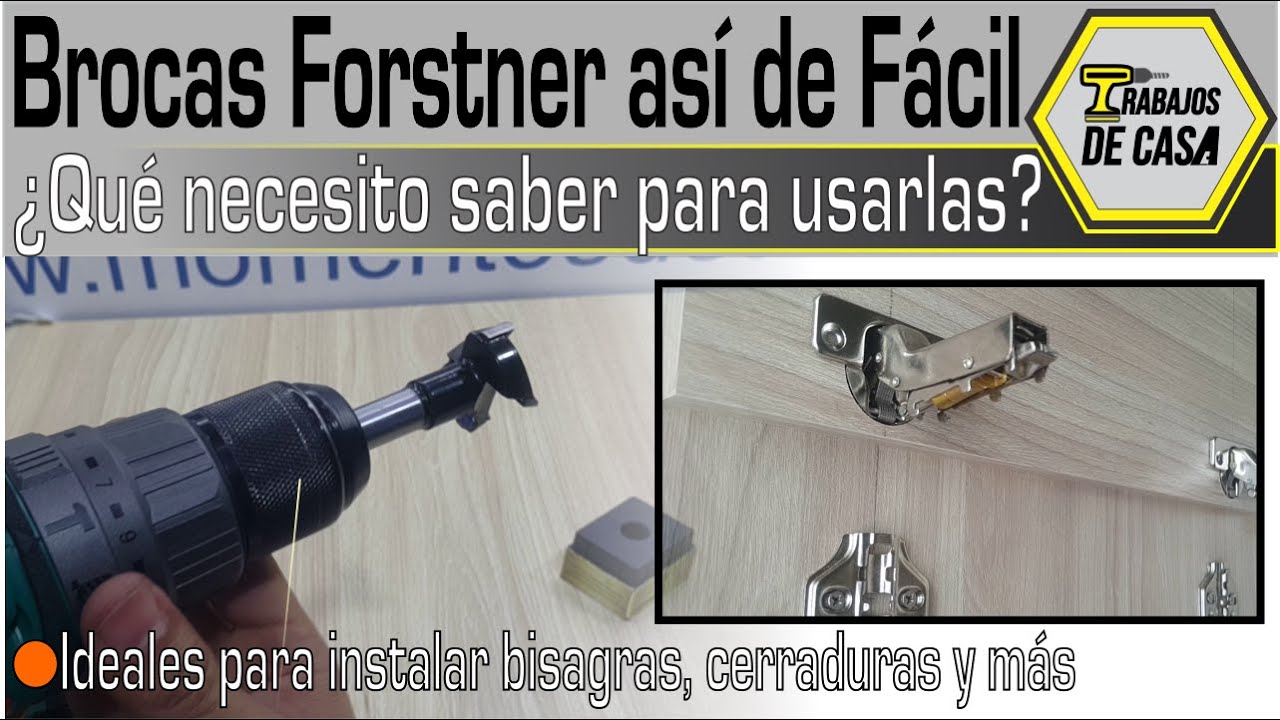 Perforando con Brocas FORSTNER  - Hazlo tu mismo!