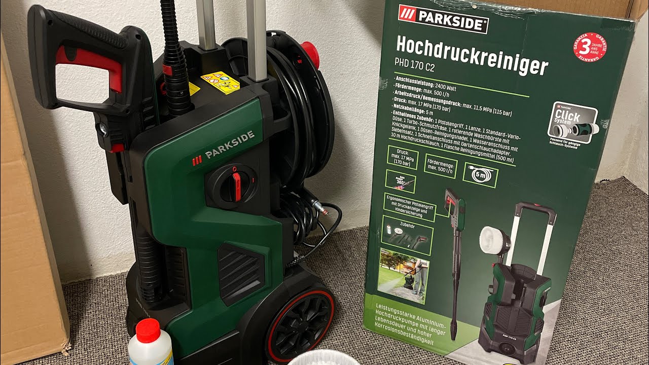 Parkside Hochdruckreiniger PHD 170 C2 2400 Watt 119€ bei Lidl besser wie Kärcher in der Preisklasse
