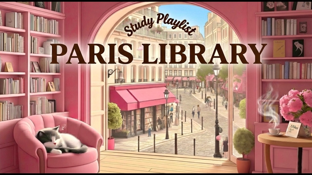 Relaxing French Jazz Music Playlist 📚 Cozy Reading & Study Ambience | The Parisian Library