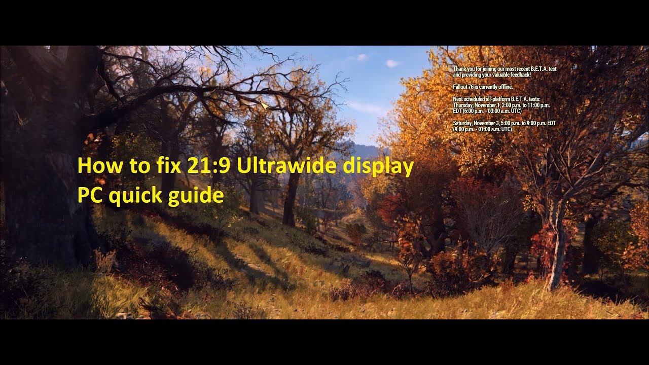 Fallout 76 PC: руководство по быстрому исправлению 21:9 для сверхшироких дисплеев