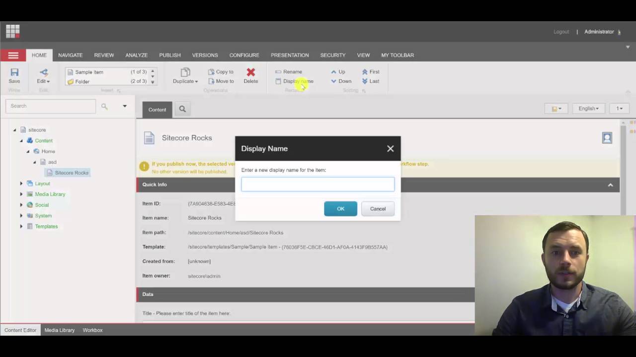 Friday Sitecore Best Practice: Using Display and Item Names