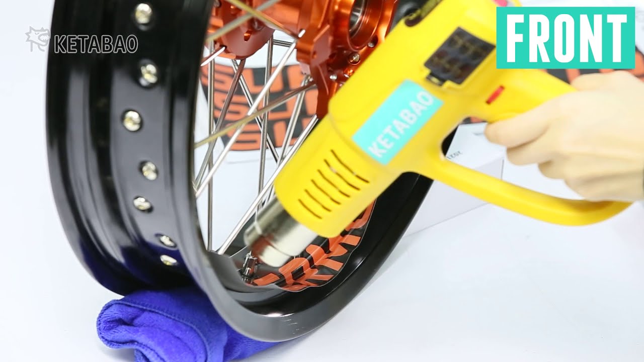 Installation - KETABAO Supermoto Wheels 17 inch Inner Rim Stickers Decals